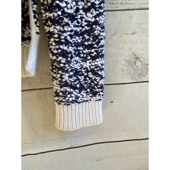 Rag & Bone Navy White Chunky Knit Pullover Crew Sweater Sz Small / P NWT $275 - Picture 4 of 8